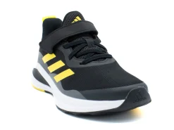 Athletic|ADIDAS FORTARUN SPORT RUNNING ELASTIC LACE AND TOP STRAP SHOES BLACK