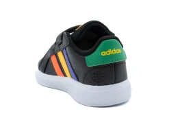 Athletic|ADIDAS GRAND COURT COURT ELASTIC LACE AND TOP STRAP SHOES BLACK