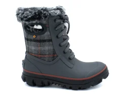 Winter Boots|Winter Boots|BOGS Arcata II Cozy Plaid Waterproof GREY