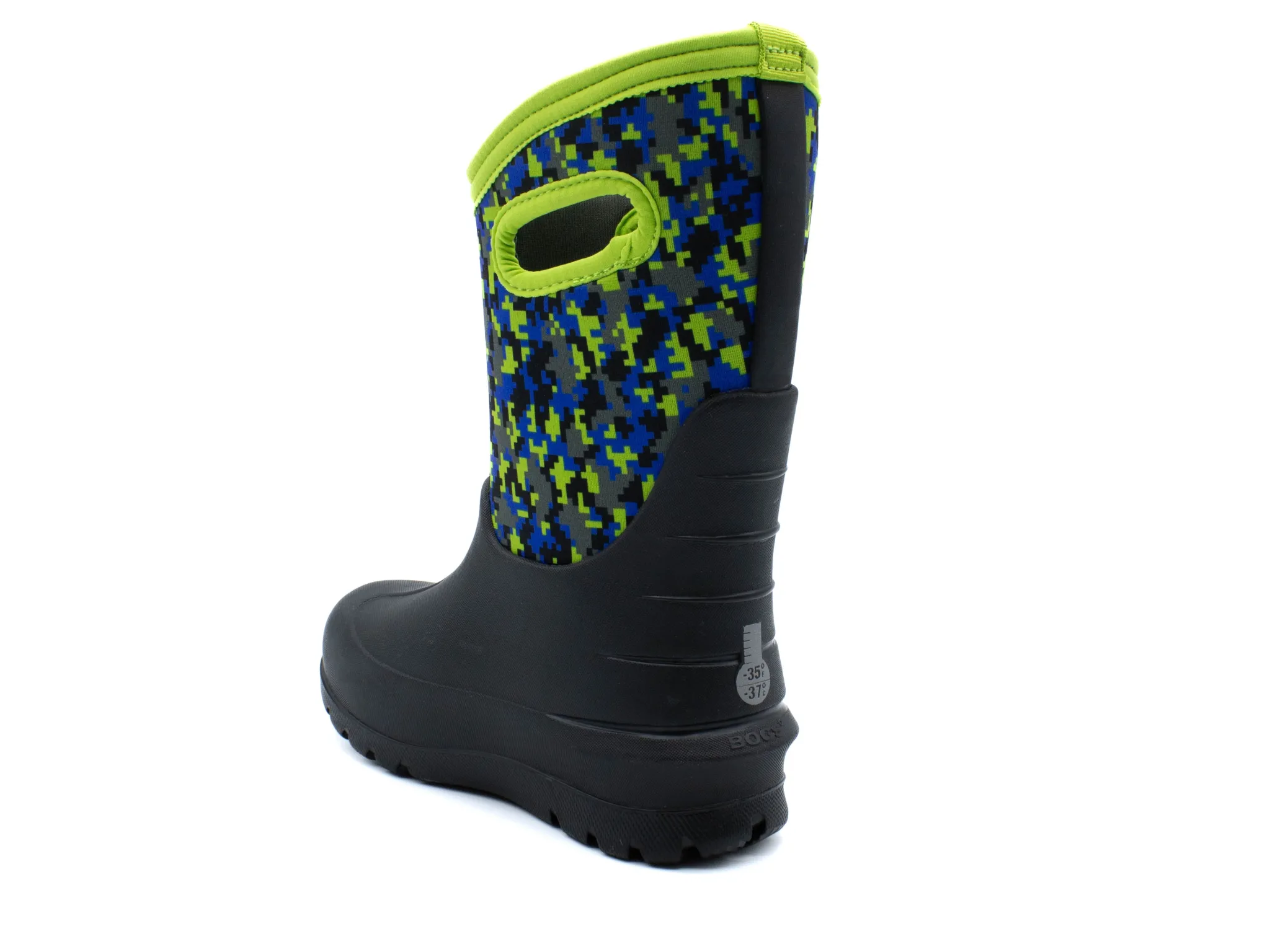 Winter Boots|BOGS Neo-Classic Digital Maze Snow Boot BLACK
