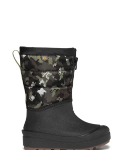 Winter Boots|BOGS SNOW SHELL ZIP - CAMO TEXTURE BLACK