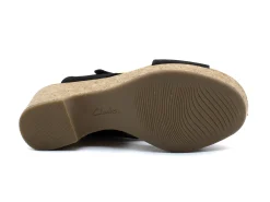 Casual|CLARKS GISELLE DOVE WEDGES BLACK