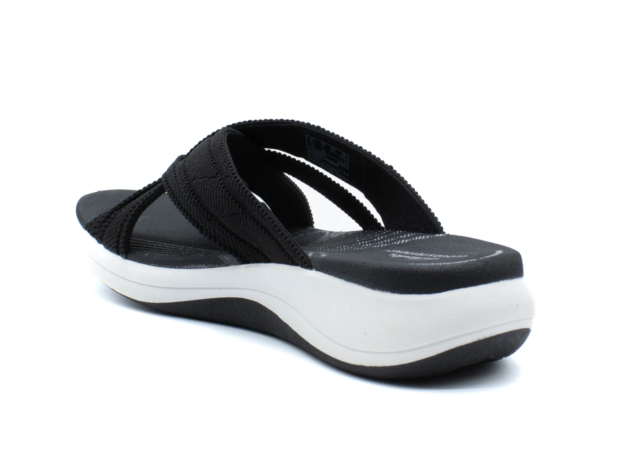Casual|CLARKS Mira Isle Slide Sport Sandal BLACK