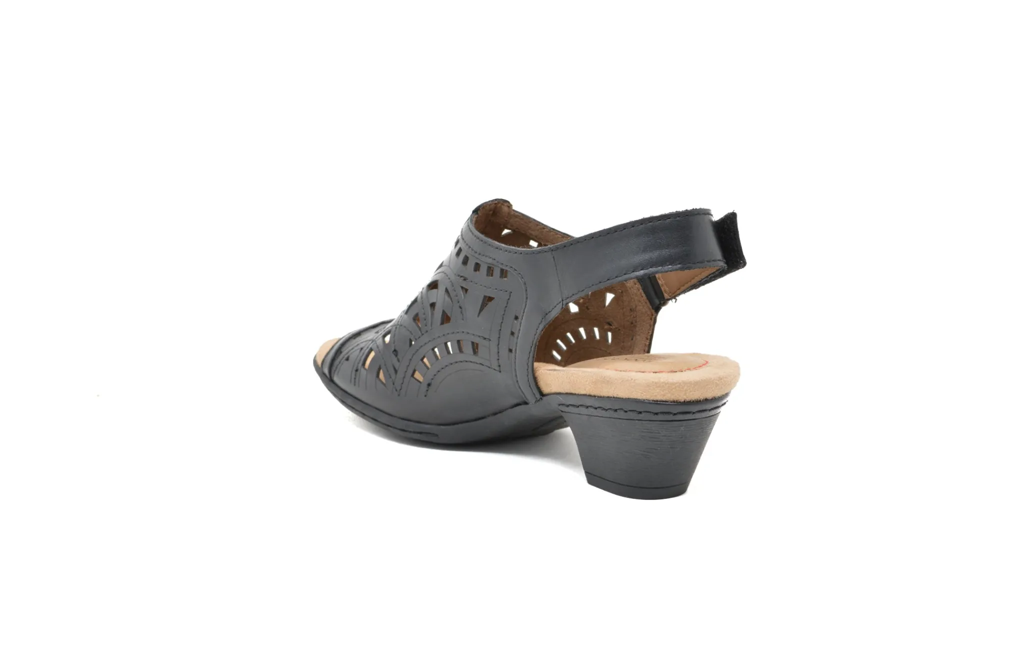Casual|COBB HILL Abbott High Vamp Sling Sandal BLACK