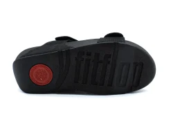 Casual|FITFLOP Lulu Adjustable Shimmerlux Slides BLACK