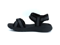 Sport|NUNN BUSH HUCK SPORT  THREE STRAP SANDAL BLACK