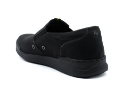 Non Slip|NUNN BUSH TOUR WORK  PLAIN TOE SLIP ON BLACK