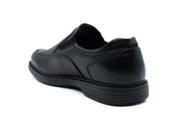 Non Slip|NUNN BUSH Wade Work Moc Toe Slip On BLACK
