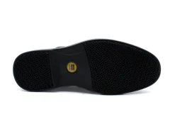 Non Slip|NUNN BUSH Wade Work Moc Toe Slip On BLACK