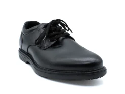 Non Slip|NUNN BUSH Wade Work Plain Toe Oxford BLACK