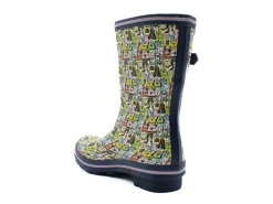Rainwear|SKECHERS BOBS Rain Check All Over Rover Rain Boot NAVY
