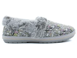 Slippers|SKECHERS BOBS Too Cozy Purr Party GRAY