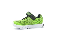 Athletic|SKECHERS Boys Flex Glow Elite LIME