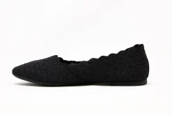 Casual|SKECHERS Cleo - Honeycomb Flat BLACK