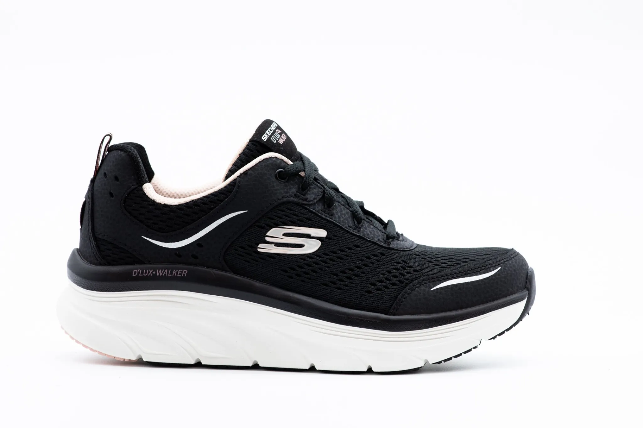 Athletic|SKECHERS D'Lux Walker Infinite Motion BKPNK