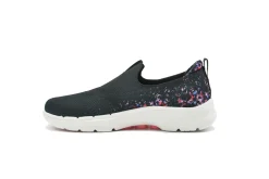 Athletic|SKECHERS GO WALK - Floral Sunrise BLACK
