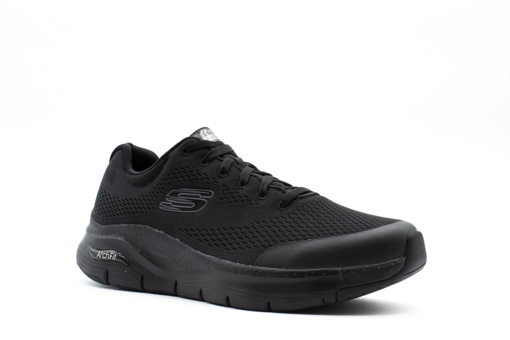 Athletic|SKECHERS Mens Arch Fit - Wide Fit BLACK