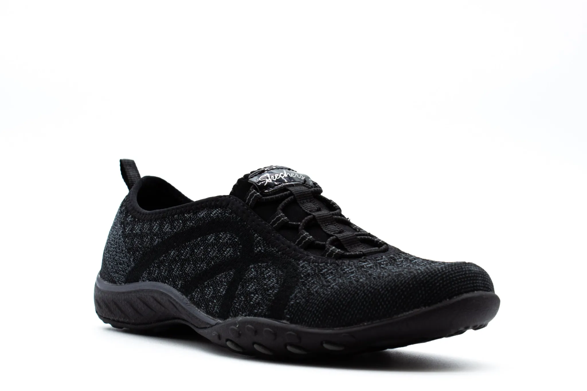 Casual|SKECHERS Relaxed Fit: Breathe Easy - Fortune-Knit BLACK