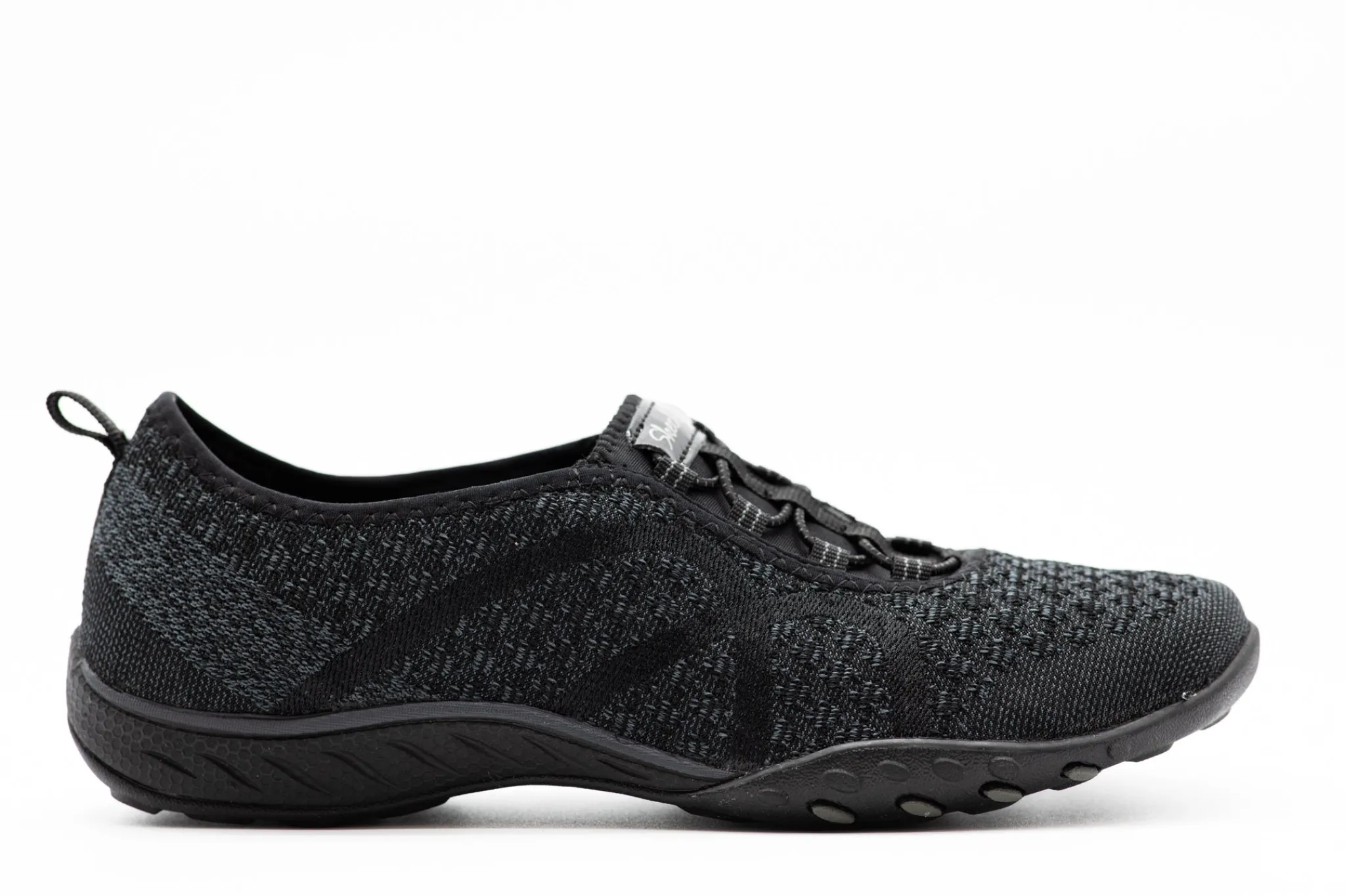 Casual|SKECHERS Relaxed Fit: Breathe Easy - Fortune-Knit BLACK