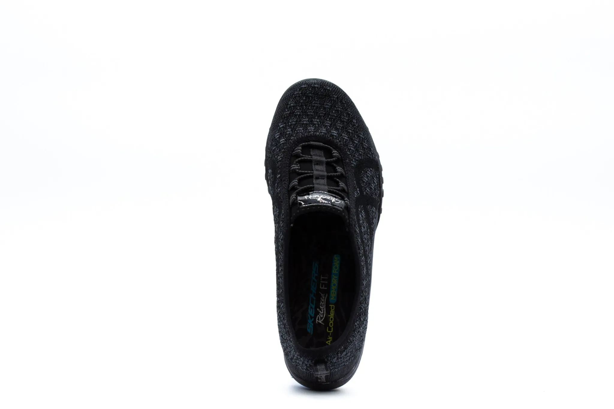 Casual|SKECHERS Relaxed Fit: Breathe Easy - Fortune-Knit BLACK