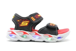 Casual|SKECHERS S Lights: Thermo Splash - Heat-Flo BKRED