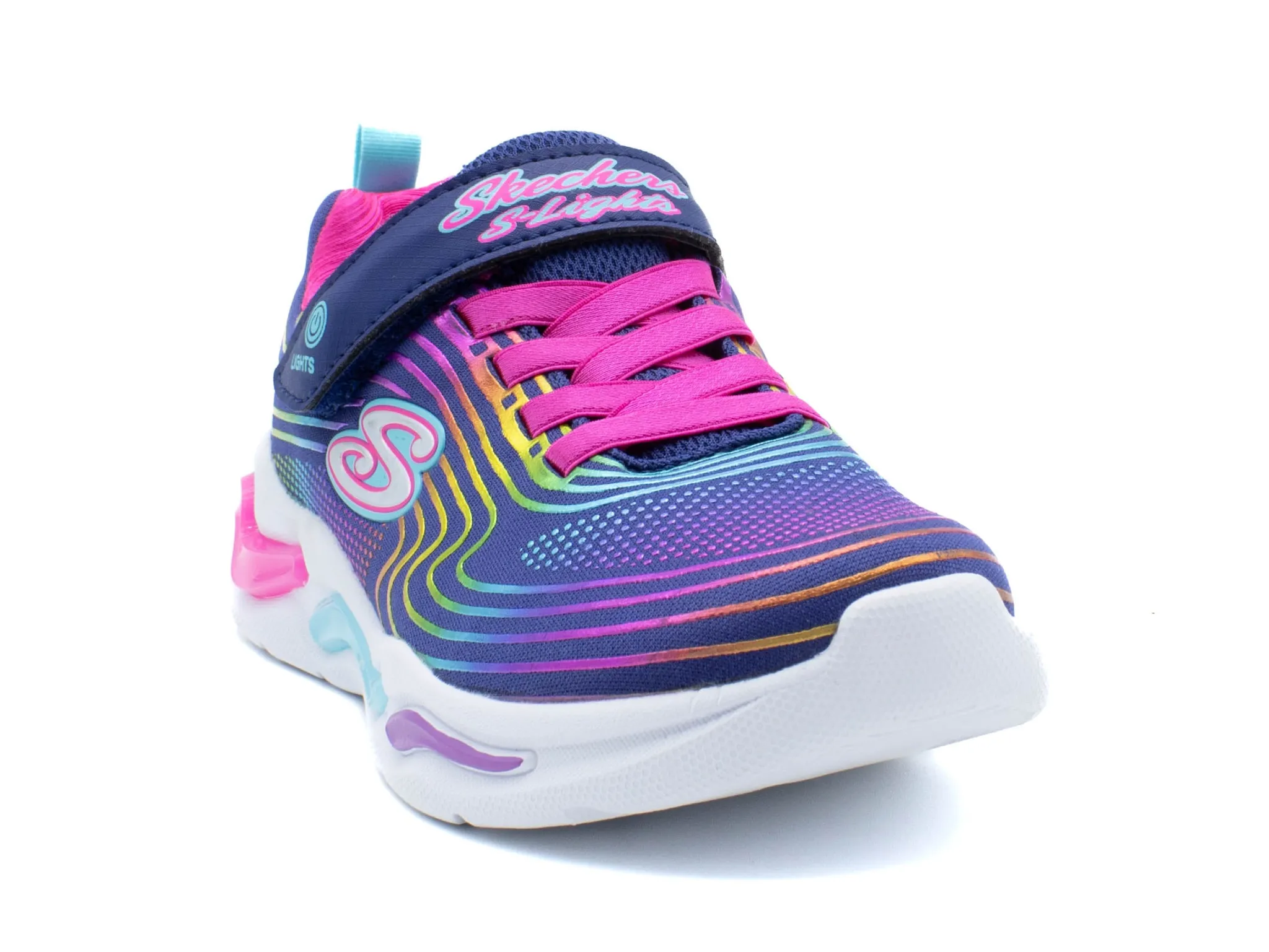 Athletic|SKECHERS S Lights: Wavy Beams NAVY