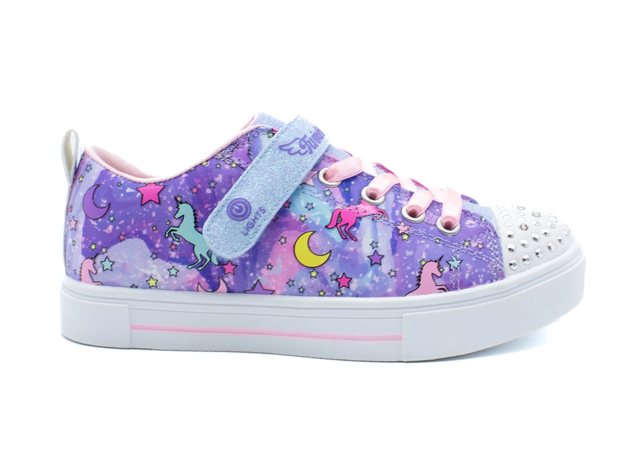 Athletic|SKECHERS Twinkle Toes Light Up PURPL