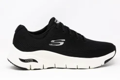 Athletic|SKECHERS WOMEN'S ARCH FIT - SUNNY OUTLOOK ATHLETIC SHOES BKWHT