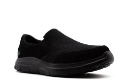Non Slip|SKECHERS Work Relaxed Fit: Flex Advantage - McAllen Slip Resistant BLACK
