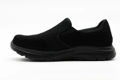 Non Slip|SKECHERS Work Relaxed Fit: Flex Advantage - McAllen Slip Resistant BLACK