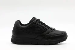 Non Slip|SKECHERS Work Relaxed Fit: Nampa - Wyola Slip Resistant BLACK